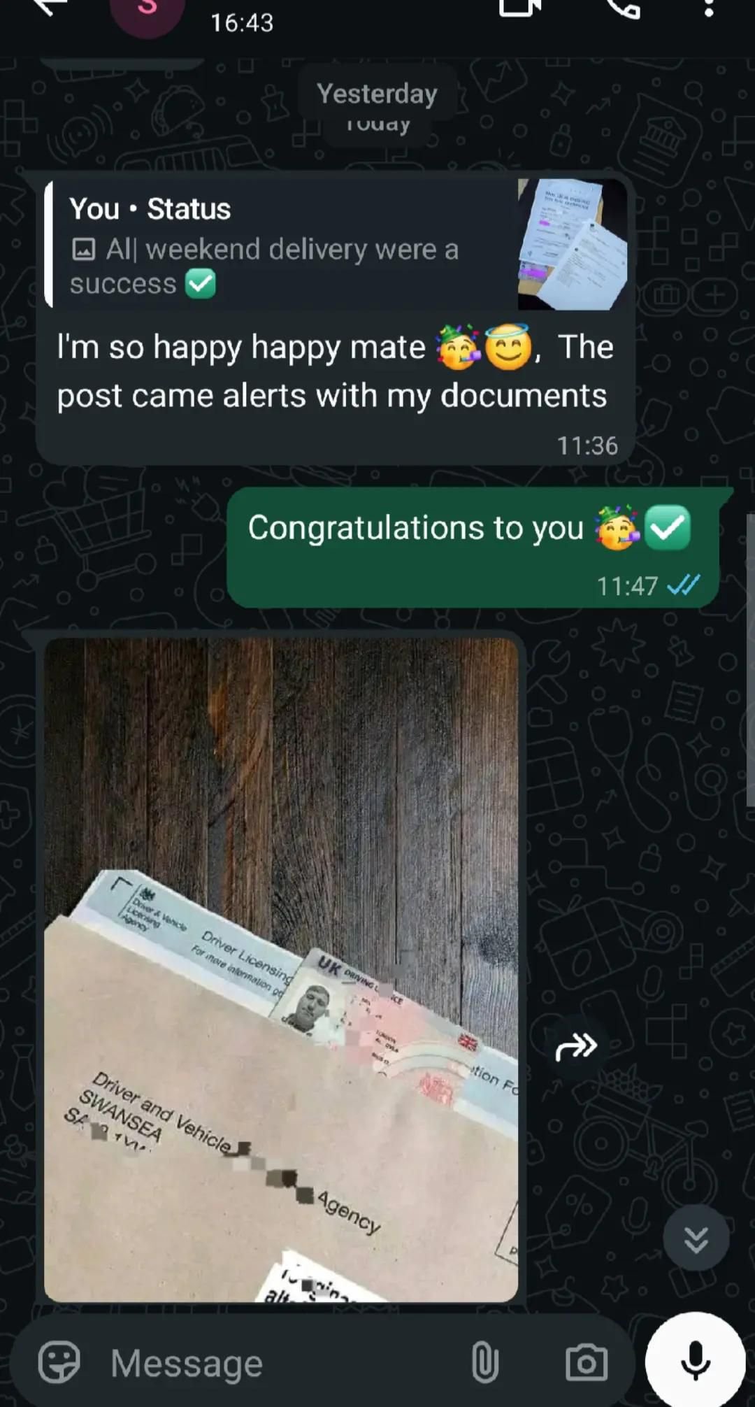 Client conversation screenshot 3